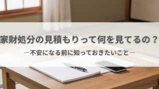 家財処分の見積もりってどんなことをするの？当日の流れと確認ポイント